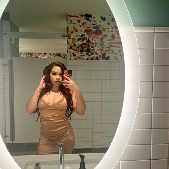 SILK SLIP DRESS - Picture 1 of 1